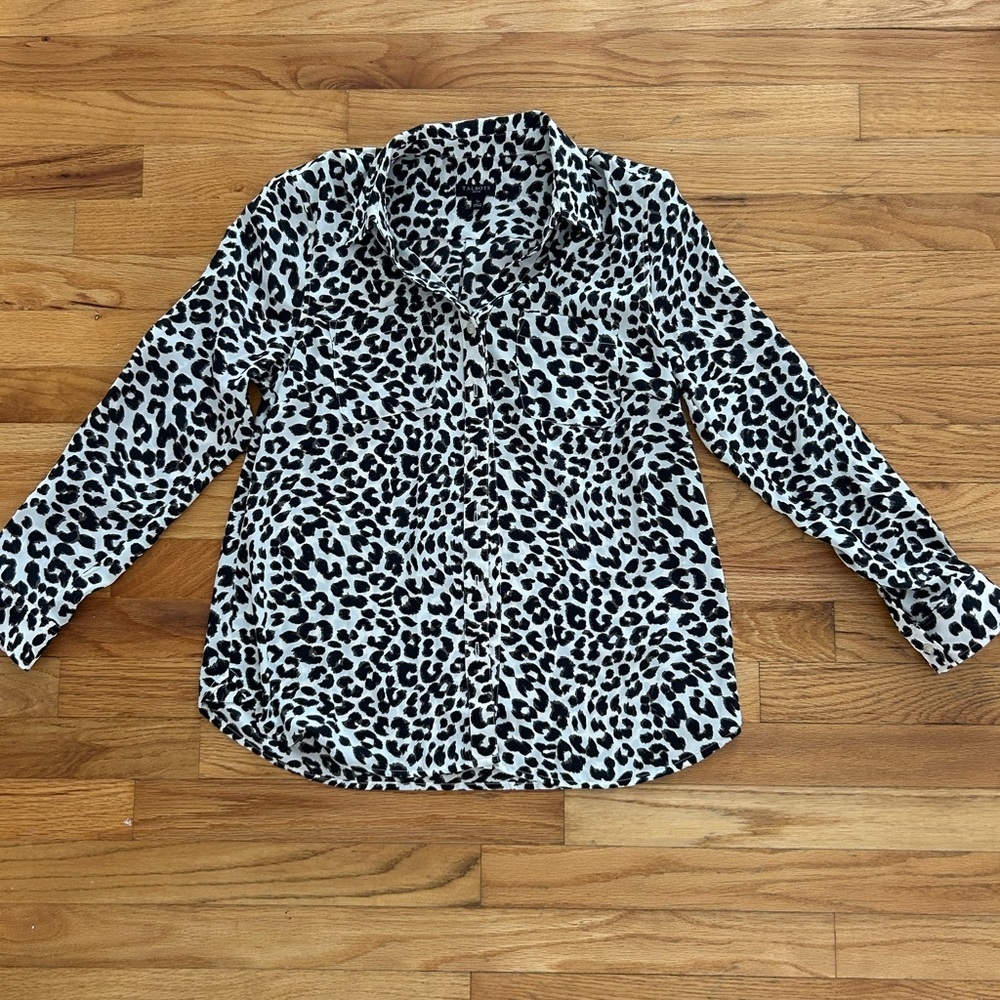 Talbots Animal Print Blouse